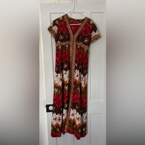 Elegant Multicolor Floral Dress